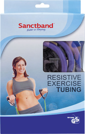 Sanctband Resistance Band Gymtube Hard With Handles Blue 1.2m