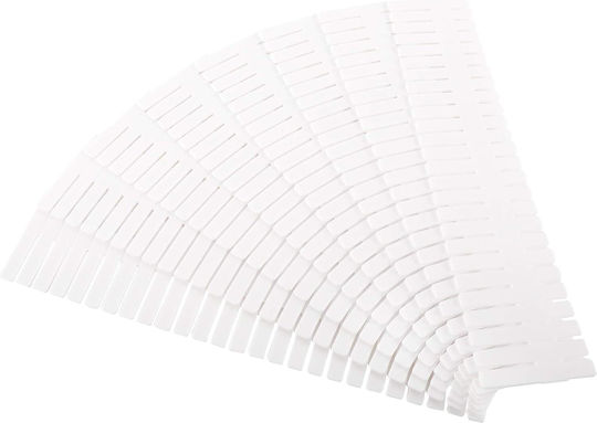 Organizer Συρταριών σε Λευκό Χρώμα 46.3x7cm 4τμχ