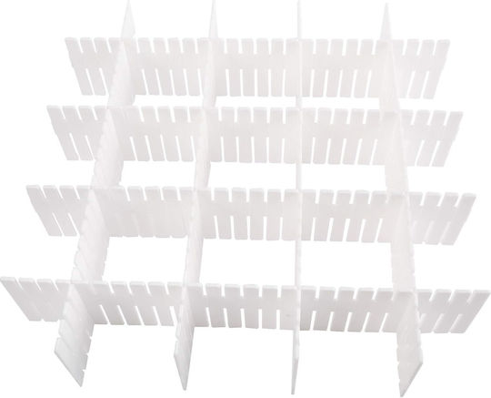 Organizator de sertare în Culoare Alb 46.3x7cm 4buc