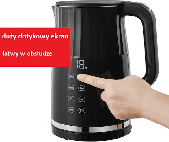 Maestro Βραστήρας 1.7lt 2200W Μαύρος