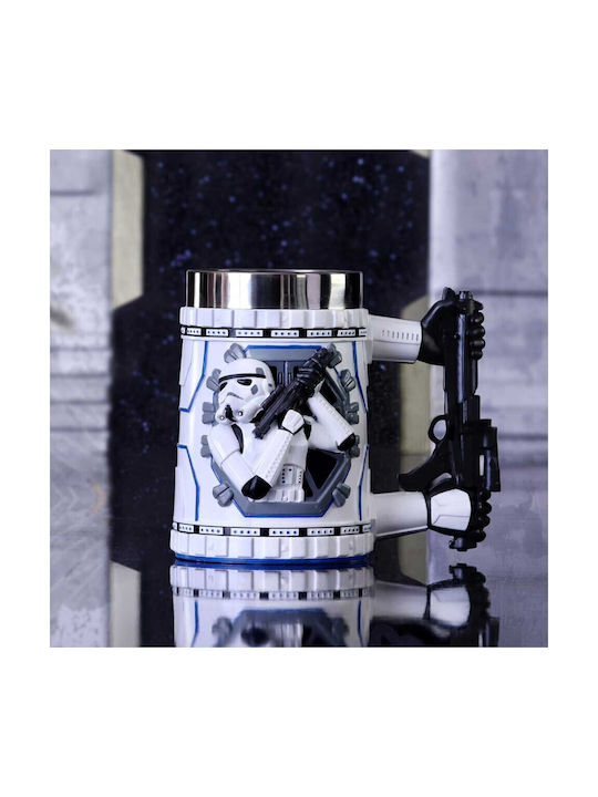 Nemesis Now Tankard Cană Ceramică Albă