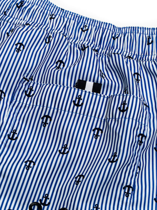 Men's Swimwear Shorts Blue with Patterns