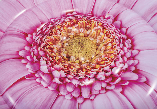 Intex Daisy Flower Mat Детски Надуваем Плажен Дюшек с Дръжки Розов 142см