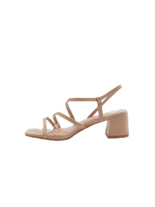 Women's Sandal with Thin Straps Nude