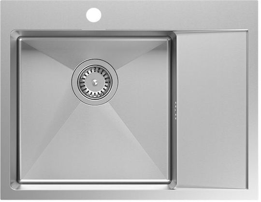 Quadron Drop-In Мивка Гърнето Inox Четкан ШxД Сив