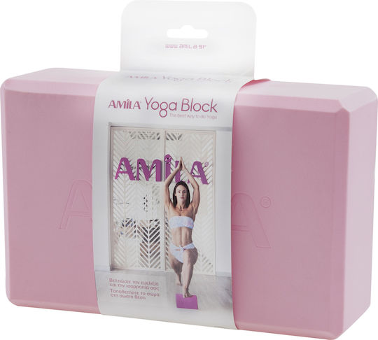 AMILA Yoga Block Ροζ