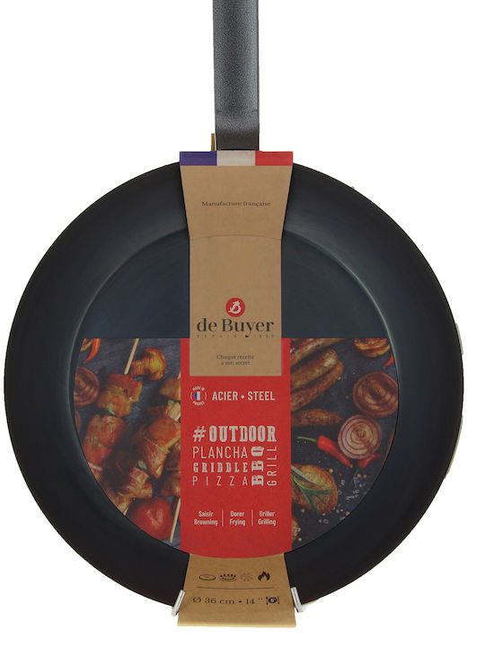 De Buyer Outdoor Τηγάνι από Ανθρακούχο Χάλυβα 36cm
