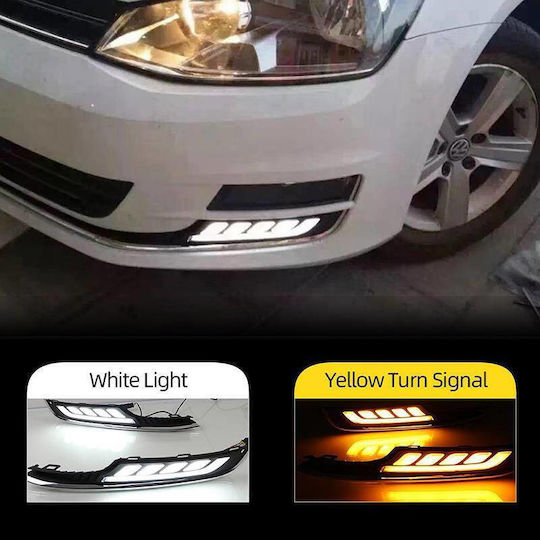 Carner Rectangular Lămpi de funcționare pe timp de zi Auto Volkswagen Magazin online de golf 2buc
