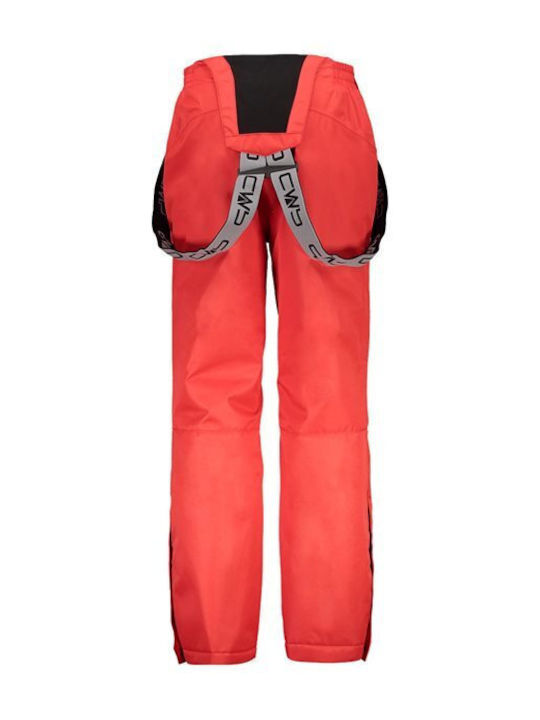 CMP 3W15994-C649 Kids Dungarees for Ski & Snowboard Red