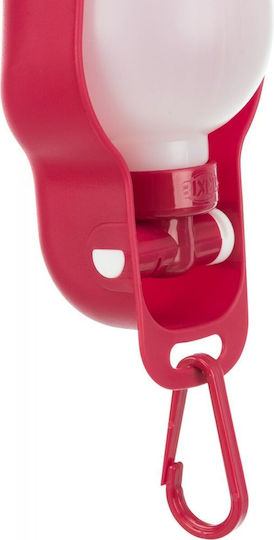 2461 Kunststoff-Hundefutterautomat / Wasserspender Rot 500ml 2461
