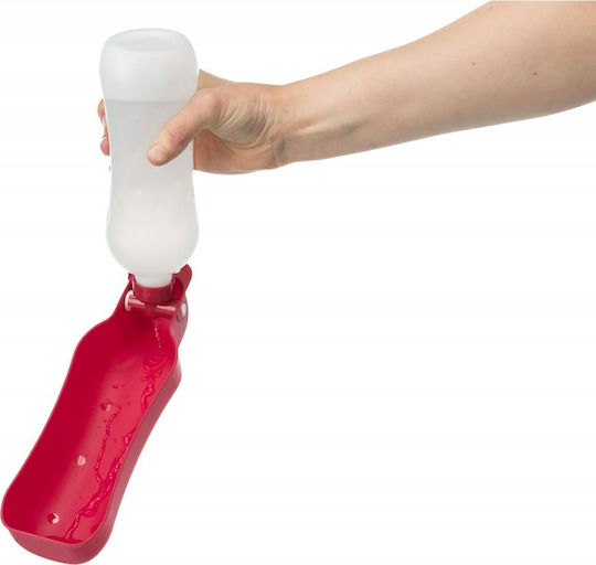 2461 Kunststoff-Hundefutterautomat / Wasserspender Rot 500ml 2461