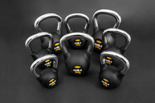 AMILA Kettlebell Rubber 20kg Black