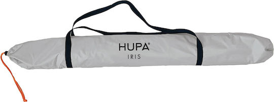 Hupa Iris Beach Umbrella Diameter 2m with UV Protection and Air Duct Silver/Teal