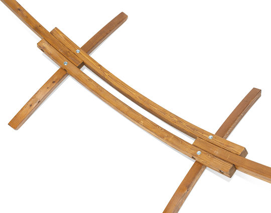 Escape Hammock Stand made of Wood in Brown Color 316x120x120cm