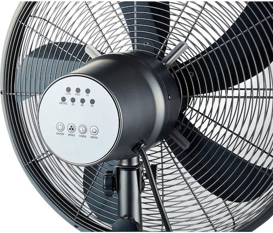 Morris Стоящ Вентилатор 50W Диаметър На Вентилатора 41cm С Дистанционно Черен