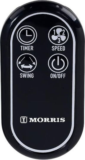 Morris Стоящ Вентилатор 50W Диаметър На Вентилатора 41cm С Дистанционно Черен
