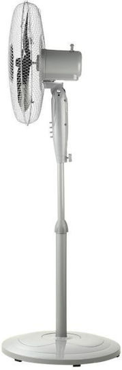 Estia Aeropulse Mit Rundem Sockel Ventilator 50W Lüfterdurchmesser 40cm Graue