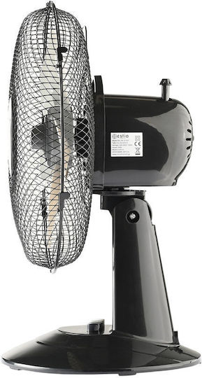 Estia Aeropulse Настолен Вентилатор 40W Диаметър 30cm Черен