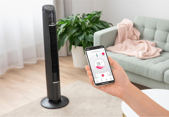 Sencor Ventilator Turm 50W mit Fernbedienung Schwarze