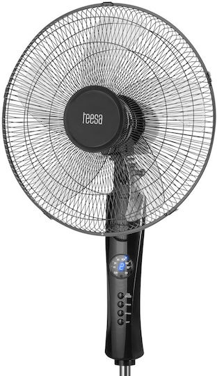 Teesa Ventilator Pe Piedestal 50W Diametru 43cm Cu Telecomandă Negru