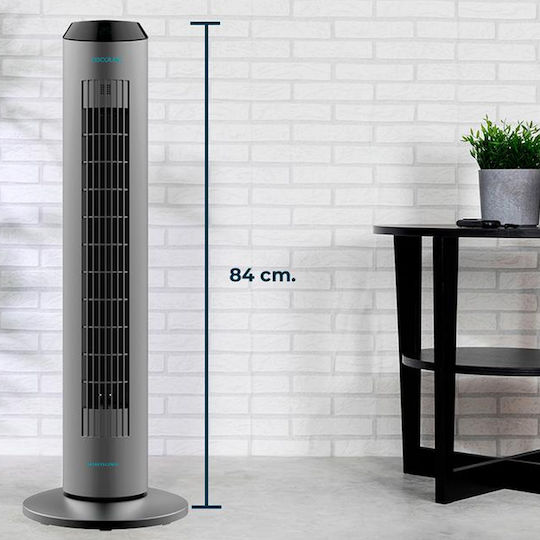 Cecotec EnergySilence 8190 Skyline Ionic Ventilator Turm 60W mit Fernbedienung Schwarze