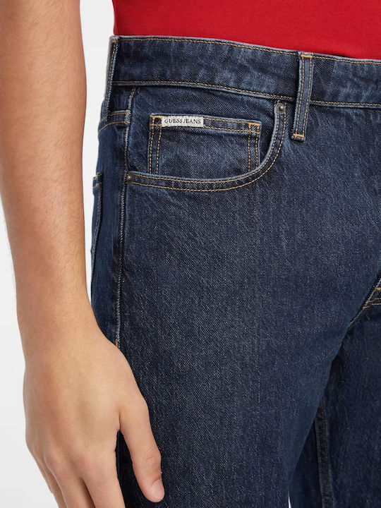 Men's Jeans Pants with Regular Straight Fit Blue