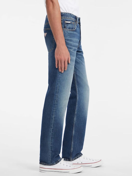 Pantalon De Blugi Pentru Bărbați Straight Albastru