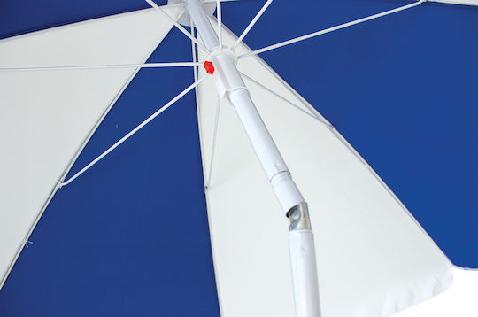 Escape Folding Beach Umbrella Diameter 2m White Blue