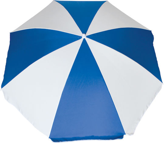 Escape Folding Beach Umbrella Diameter 2m White Blue