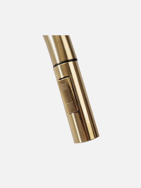 Rea Μπαταρία Κουζίνας Πάγκου με Ντουζ Brush Gold