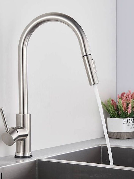 Rea Kitchen Faucet Counter Silver