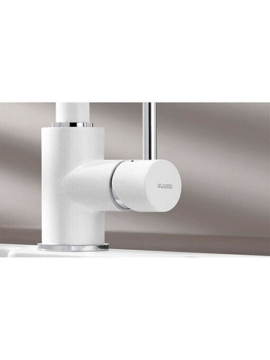 Blanco Mida Kitchen Counter Faucet Soft White