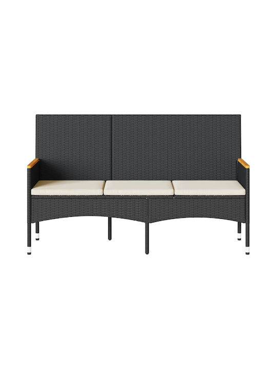 Baumsessel-Sofa Außenbereich Rattan mit Kissen 140x54x85cm