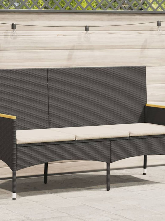 Baumsessel-Sofa Außenbereich Rattan mit Kissen 140x54x85cm