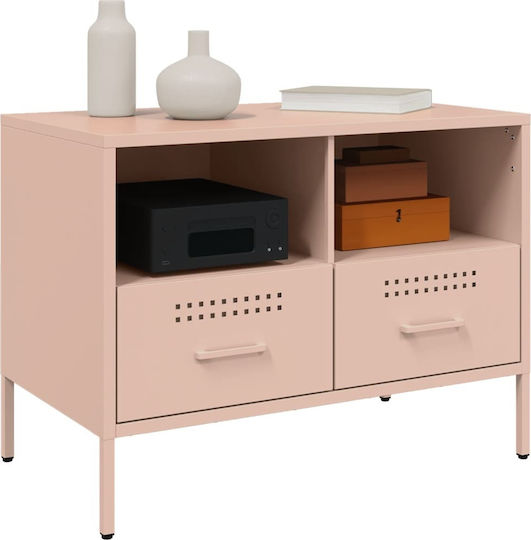 TV-Ständer Metall Rosa M68xB39xH50.5cm