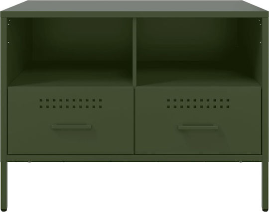 Έπιπλο Τηλεόρασης Μεταλλικό Λαδί Μ68xΠ39xΥ50.5cm