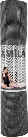 AMILA Exercise Mat Black (173x61x0.6cm)