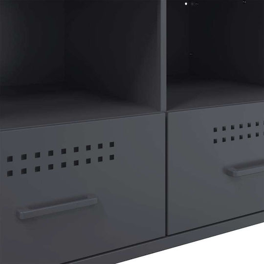 TV-Ständer Aus Metall Anthrazit M68xT39xH50.5cm