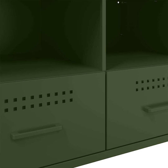 Έπιπλο Τηλεόρασης Μεταλλικό Λαδί Μ68xΠ39xΥ50.5cm