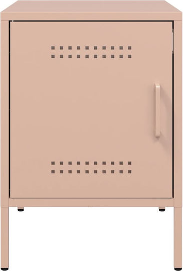 Κομοδίνα Μεταλλικά Ροζ 2τμχ 36x39x50.5cm