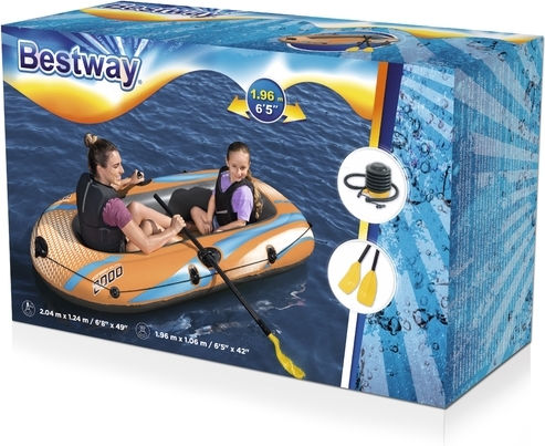 Bestway Kondor Elite 2000 Raft Set Kids Inflatable Boat 106x196cm