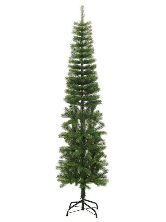 Vidaxl Artificial Slim Christmas Tree with Base 240 cm Polyethylene