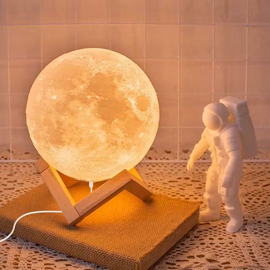 Keskor Διακοσμητικό Φωτιστικό Moon LED 12x12x15εκ.