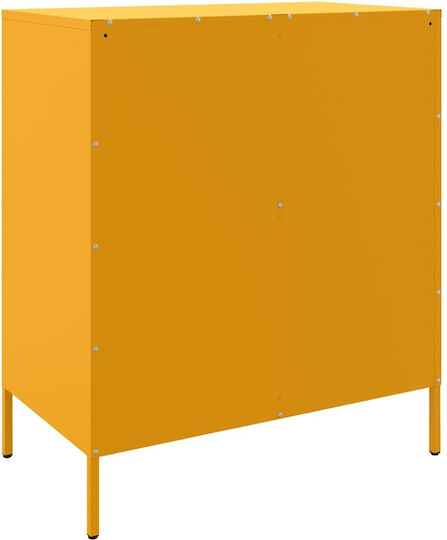 Μπουφές από Μέταλλο Μουσταρδί 68x39x79cm