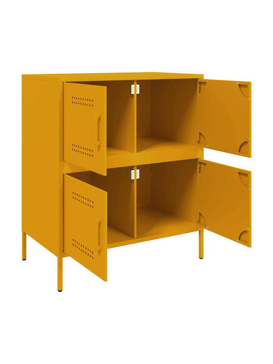 Μπουφές από Μέταλλο Μουσταρδί 68x39x79cm