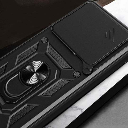 Tech-Protect Camshield Pro Back Cover Σιλικόνης / Πλαστικό Μαύρο (Redmi 13 / Poco M6 4G)