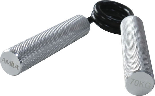 AMILA Crush Grippers Silver with Resistance up to 70kg Aluminum
