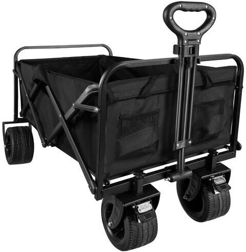 Foldable Garden Cart Metallic Four-wheel 75lt 58x60x84cm.