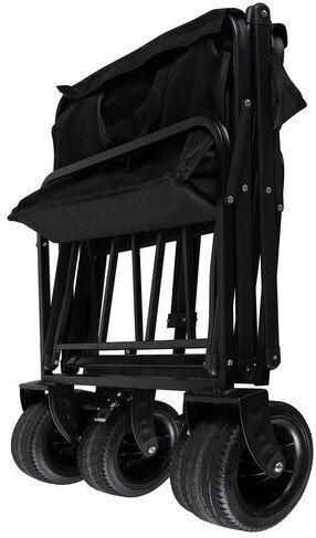 Foldable Garden Cart Metallic Four-wheel 75lt 58x60x84cm.