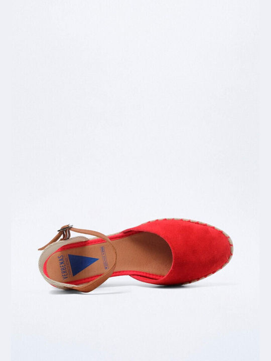 Verbenas Malena Women's Platform Espadrilles Red